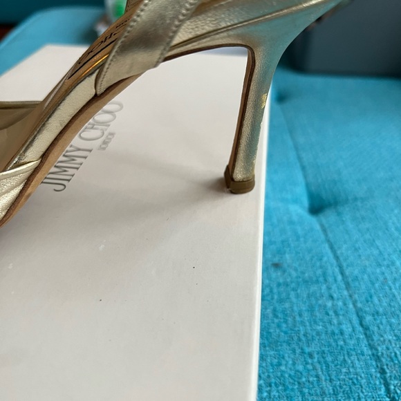 Jimmy Choo Gold Strappy shoes - Picture 6 of 6